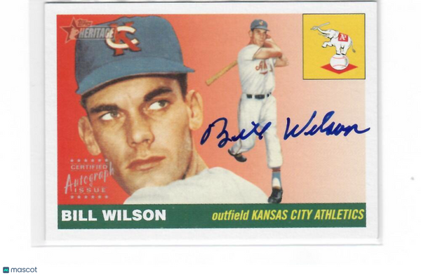 2004 Topps Heritage Real One Autographs #BW Bill Wilson Kansas City Athletics (A