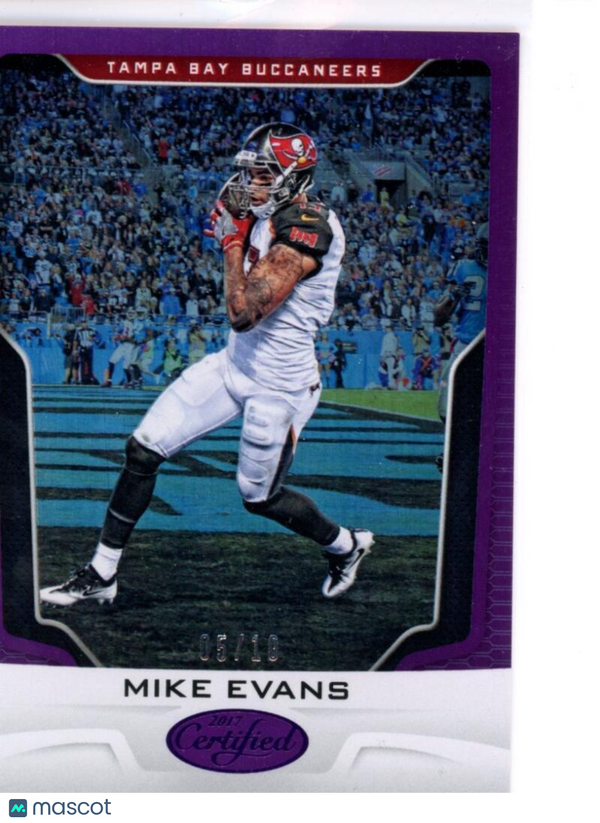 2017 Panini Certified Mirror Purple #91 Mike Evans Buccaneers NM-MT /10