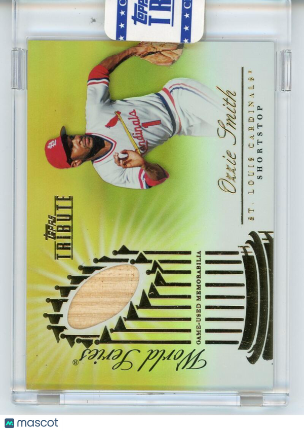 2012 Topps Tribute World Series Bats Gold #OS Ozzie Smith /15 NM-MT MLB