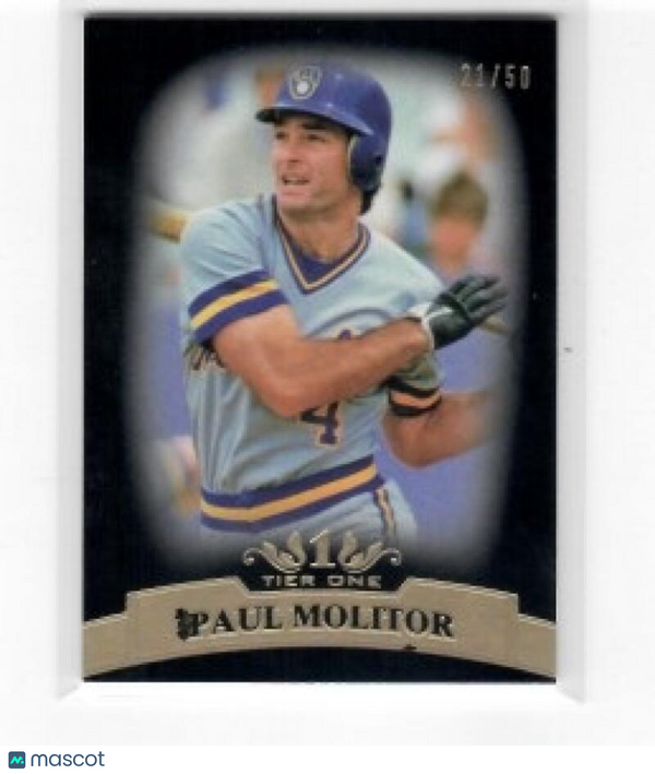 2011 Topps Tier One Black #86 Paul Molitor Brewers NM-MT /50