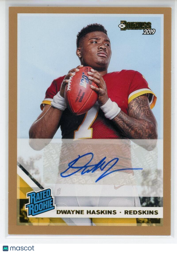 2019 Donruss Rated Rookies Autographs Bronze #301 Dwayne Haskins RC AU