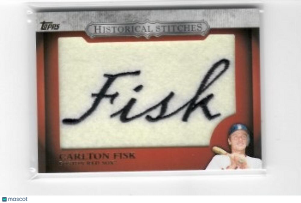 2012 Topps Historical Stitches #HS-CF Carlton Fisk Red Sox NM-MT