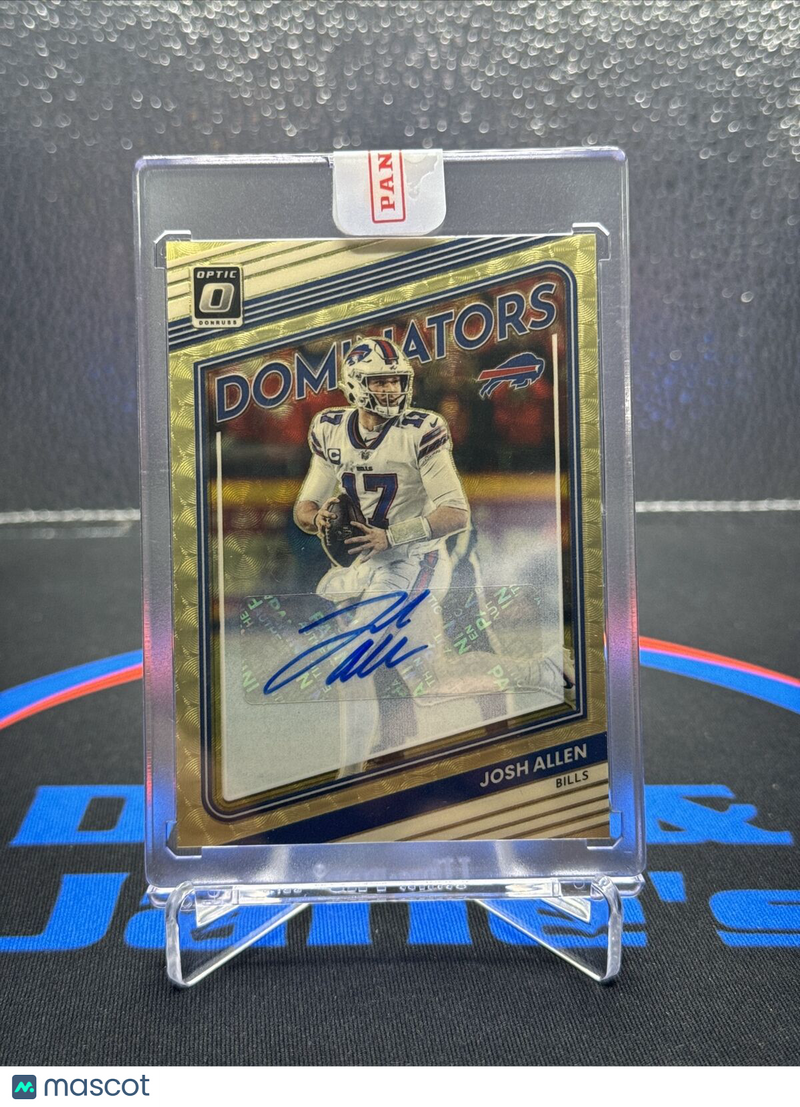 2022 Josh Allen Optic Dominators Gold Vinyl D-1 Auto 1/1