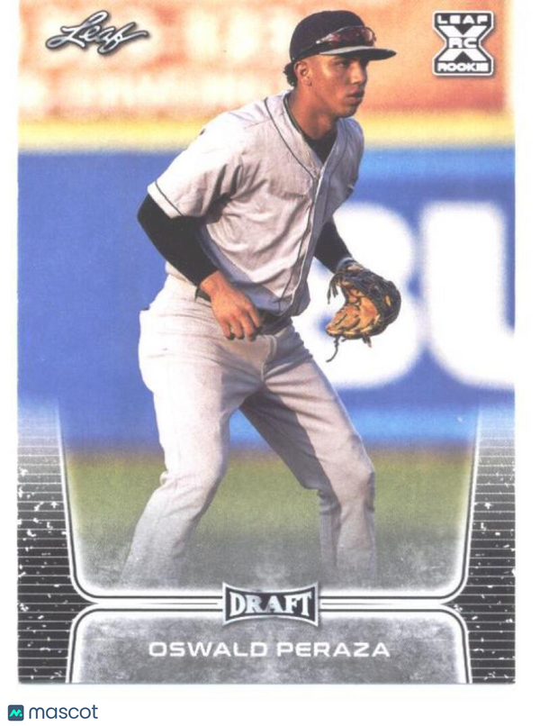 2020 Leaf Draft #50 Oswald Peraza Yankees (1st Leaf Card) NM-MT (RC - Rookie Car