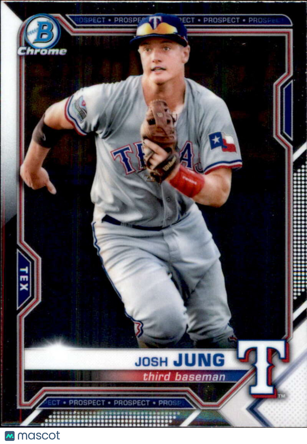 2021 Bowman Chrome Prospects #BCP-38 Josh Jung Rangers NM-MT