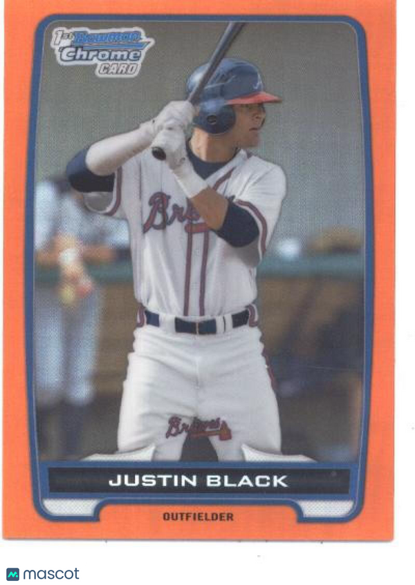 2012 Bowman Draft Chrome Draft Picks Orange Refractors #BDPP56 Justin