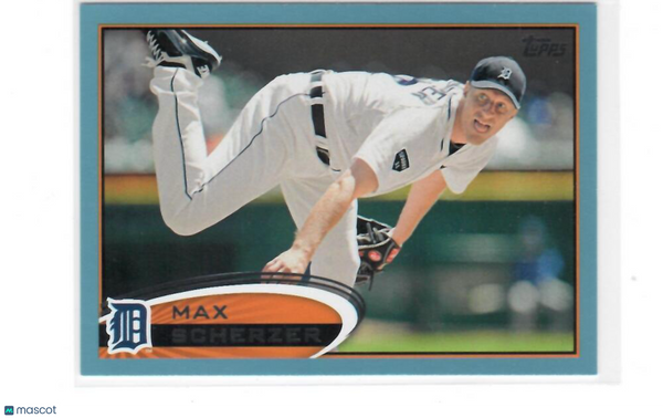 2012 Topps Wal-Mart Blue Border #162 Max Scherzer Tigers NM-MT