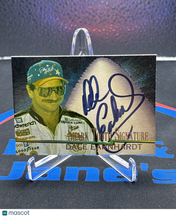 1997 Wheels  DALE EARNHARDT  Shark Tooth Signature First Bite Auto #d 150/300