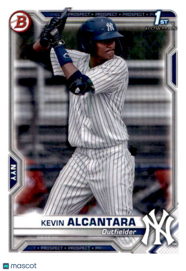 2021 Bowman Prospects #BP-97 Kevin Alcantara Yankees 1st Bowman Card NM-MT