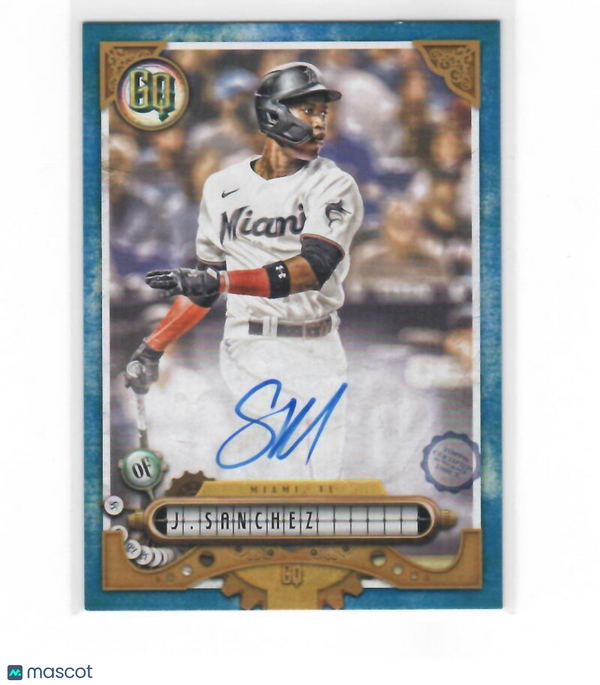 2021 Topps Gypsy Queen Autographs Indigo #GQA-JSA Jesus Sanchez Marlins NM-MT (A