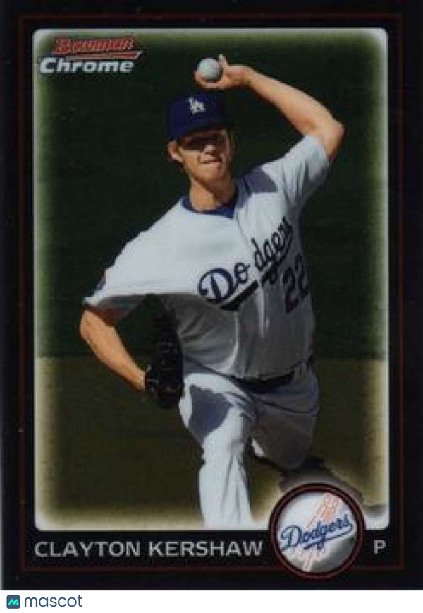 2010 Bowman Chrome Refractors #16 Clayton Kershaw Dodgers NM-MT