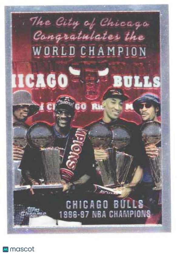 1997-98 Topps Chrome #51 Checklist/Bulls - Team of the 90s Michael Jor