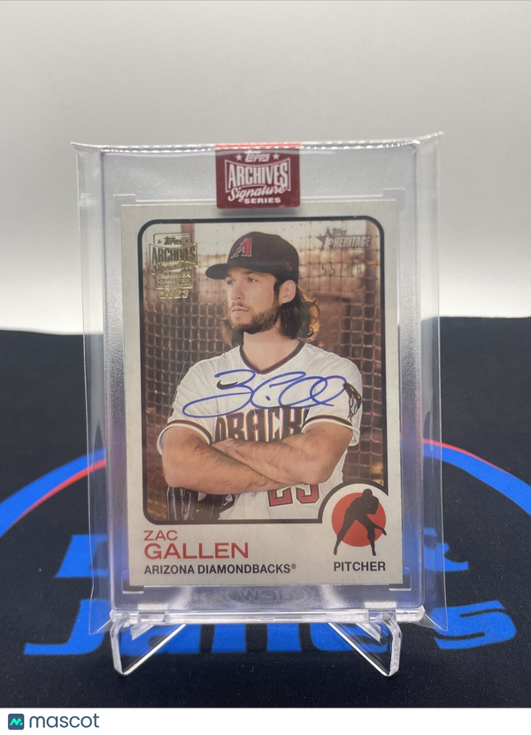 2022 Topps Heritage - Archives Signature Series Zac Gallen Auto /68 Diamondbacks