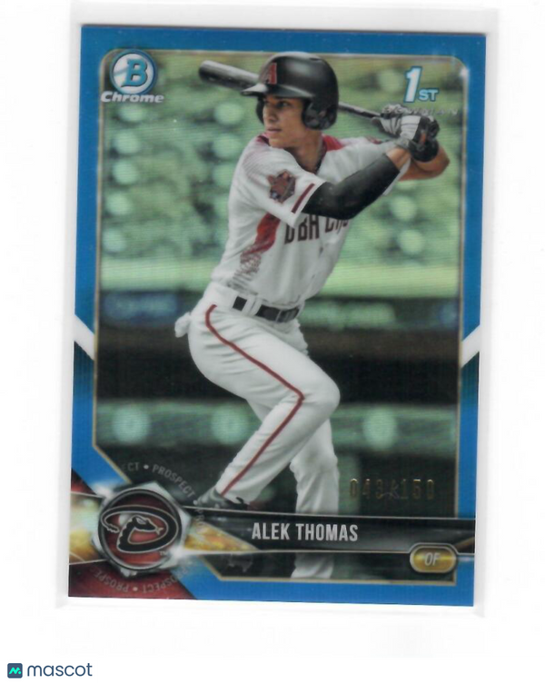 2018 Bowman Draft Chrome Refractors Blue #BDC-155 Alek Thomas Diamondbacks NM-MT