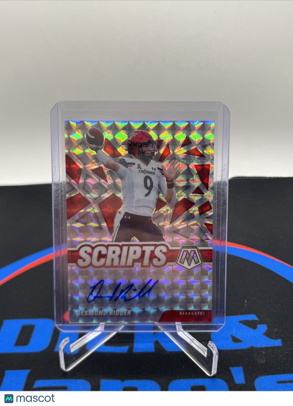 2022 Panini Mosaic Draft Picks Scripts #SM-DRI Desmond Ridder CINCINNATI