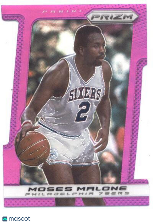 2013-14 Panini Prizm Purple Prizm Die-Cuts #229 Moses Malone 76ers NM-