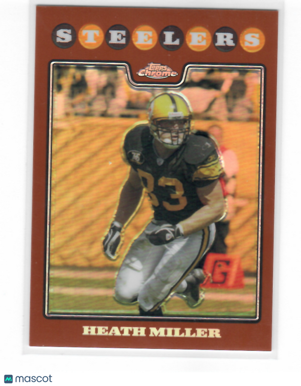 2008 Topps Chrome Copper Refractors #TC100 Heath Miller Steelers NM-MT 200/425