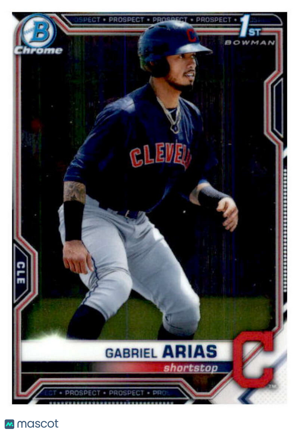 2021 Bowman Chrome Prospects #BCP-89 Gabriel Arias Indians 1st Bowman Card NM-MT