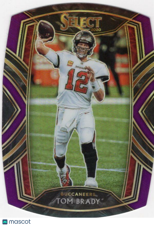 2020 Panini Select Purple Prizm Die-Cut #201 Tom Brady Buccaneers Club Level NM-