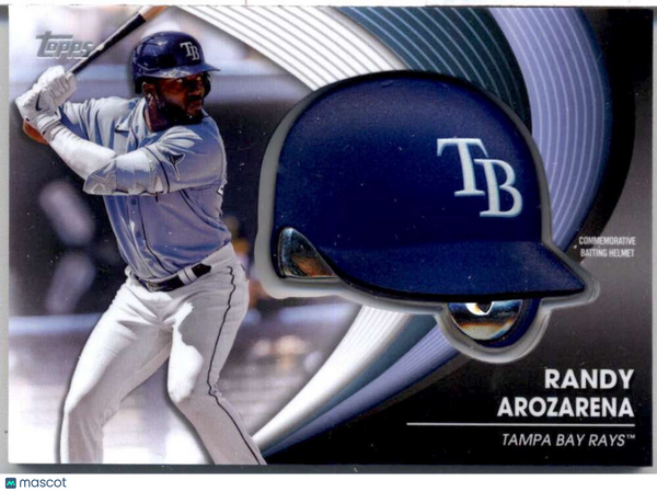 2022 Topps Update Commemorative Batting Relic #BH-RA Randy Arozarena Rays Manufa