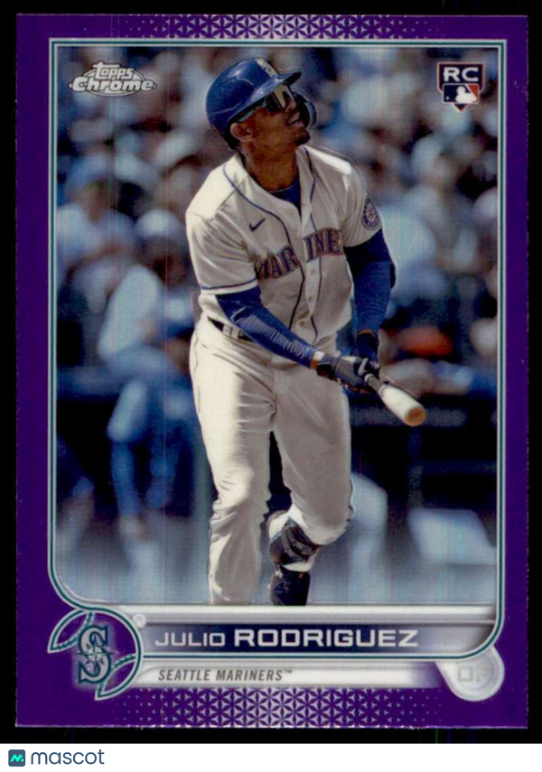 2022 Topps Chrome Update Refractor Purple #USC150 Julio Rodriguez Mariners NM-MT