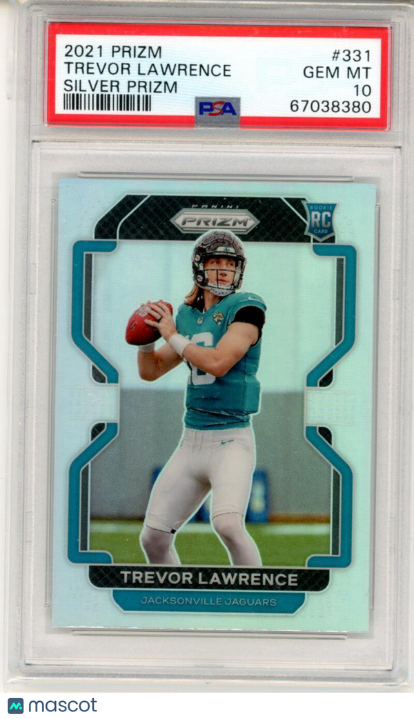 2021 Panini Prizm Prizm Silver #331 Trevor Lawrence PSA 10 GEM MINT Jaguars