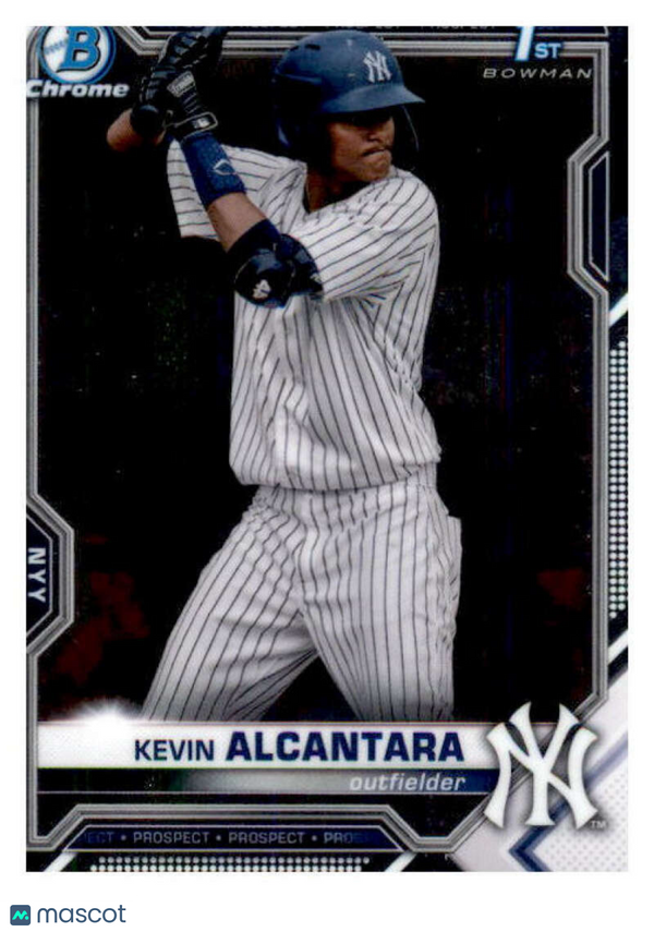 2021 Bowman Chrome Prospects #BCP-97 Kevin Alcantara Yankees 1st Bowman Card NM-