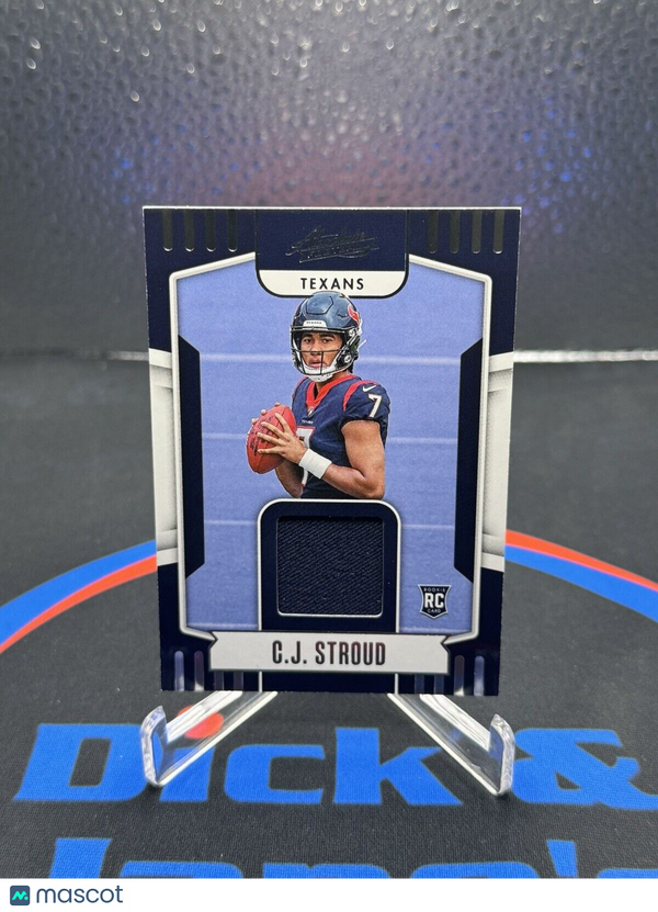 2023 Absolute CJ Stroud Rookie RC Jersey Patch #ARM-40 Texans 🔥