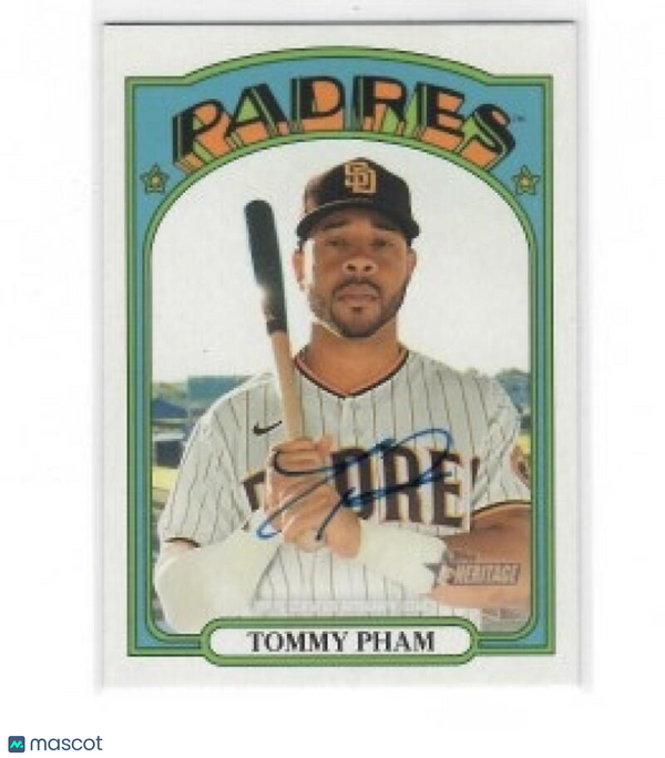 2021 Topps Heritage Real One Autographs #ROA-TP Tommy Pham Padres NM-MT (Autogra