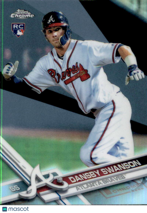 2017 Topps Chrome Refractor #8 Dansby Swanson Braves NM-MT