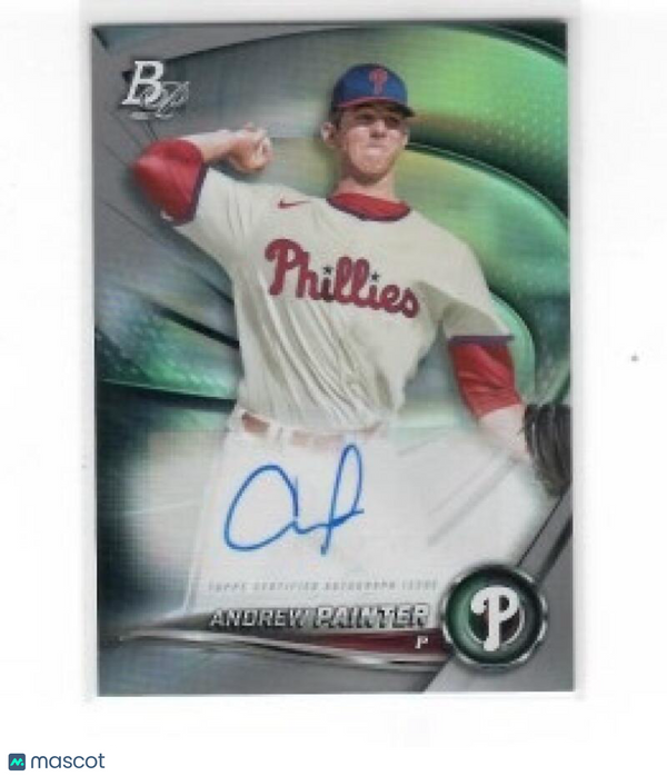 2022 Bowman Platinum Top Prospects Autograph #TOP-34 Andrew Painter Phillies NM-