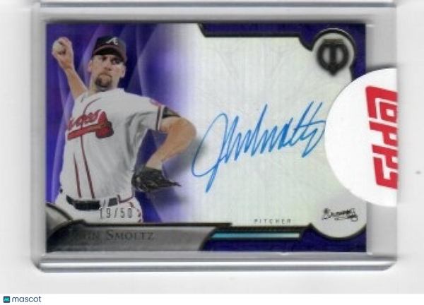 2016 Topps Tribute Autographs Purple #TA-JSM John Smoltz Braves NM-MT (Autograph