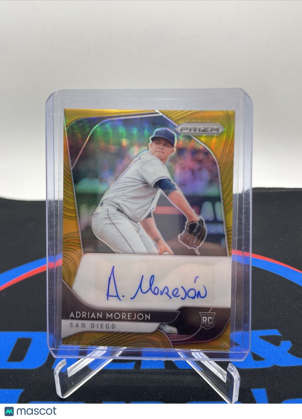 2020 Panini Prizm Gold /10 Adrian Morejon #RA-AM Rookie Auto RC