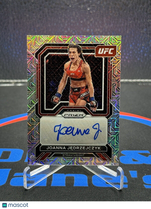 2023 Panini Prizm UFC Joanna Jedrzejczyk Auto Superstar Autograph Mojo /25
