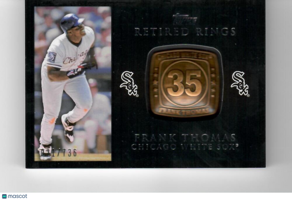 2012 Topps Retired Rings #RR-FT /736  Frank Thomas Chicago White Sox NM-MT MLB