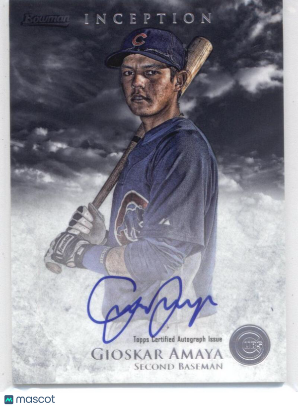 2013 Bowman Inception Prospect Autographs #PA-GA Gioskar Amaya Cubs NM-MT (Autog