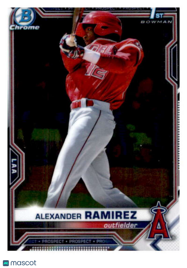 2021 Bowman Chrome Prospects #BCP-145 Alexander Ramirez Angels 1st Bowman Card N
