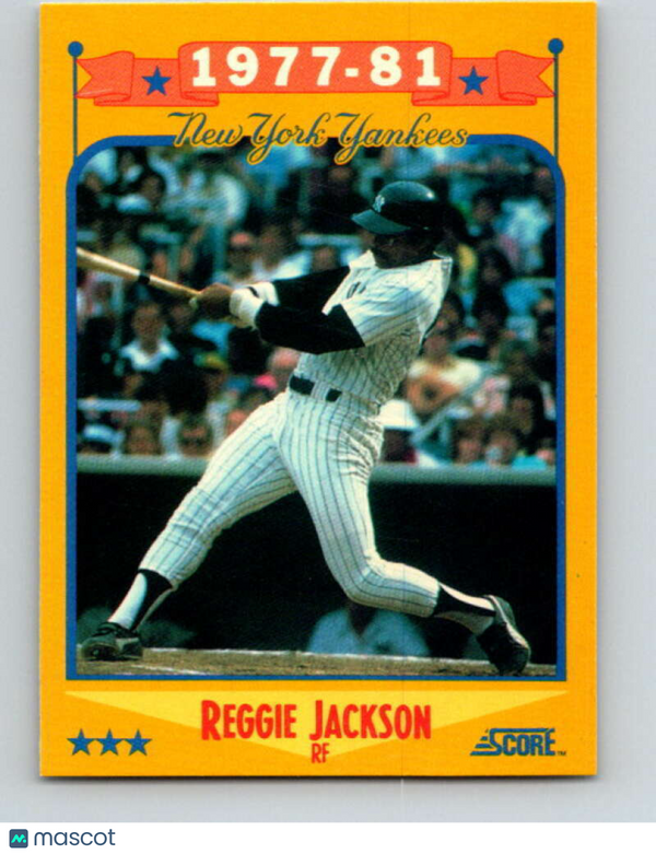 1988 Score #502 Reggie Jackson Yankees Special Yankees NM-MT