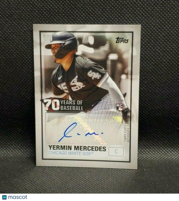 2021 Topps 70 Years of Baseball Autographs #70YA-YM Yermin Mercedes White Sox NM