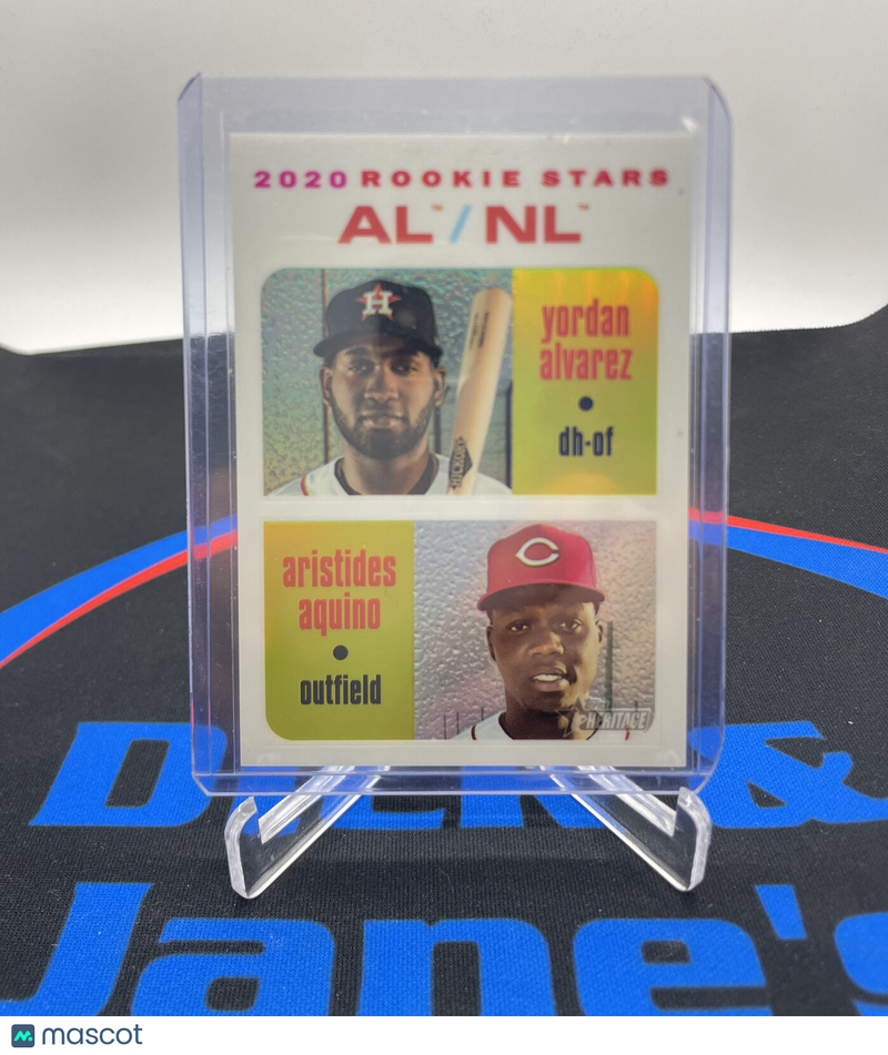 2020 Topps Heritage Yordan Alvarez/Aquino  Chrome White Refractor