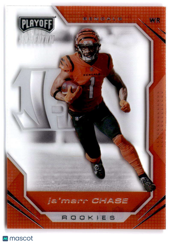 2021 Panini Chronicles Playoff Momentum Rookies #5 Ja'Marr Chase Bengals NM-MT (