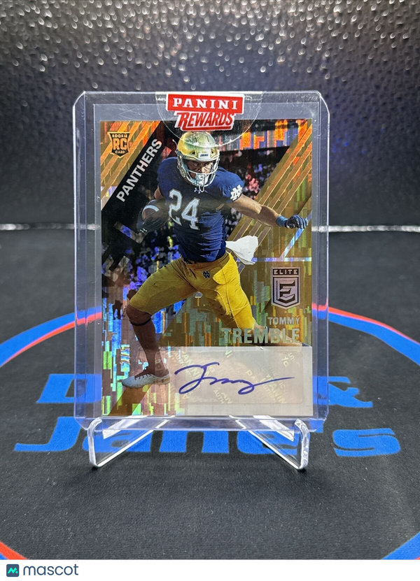 Tommy Tremble Elite Auto 2/5 2021 Panthers Notre Dame