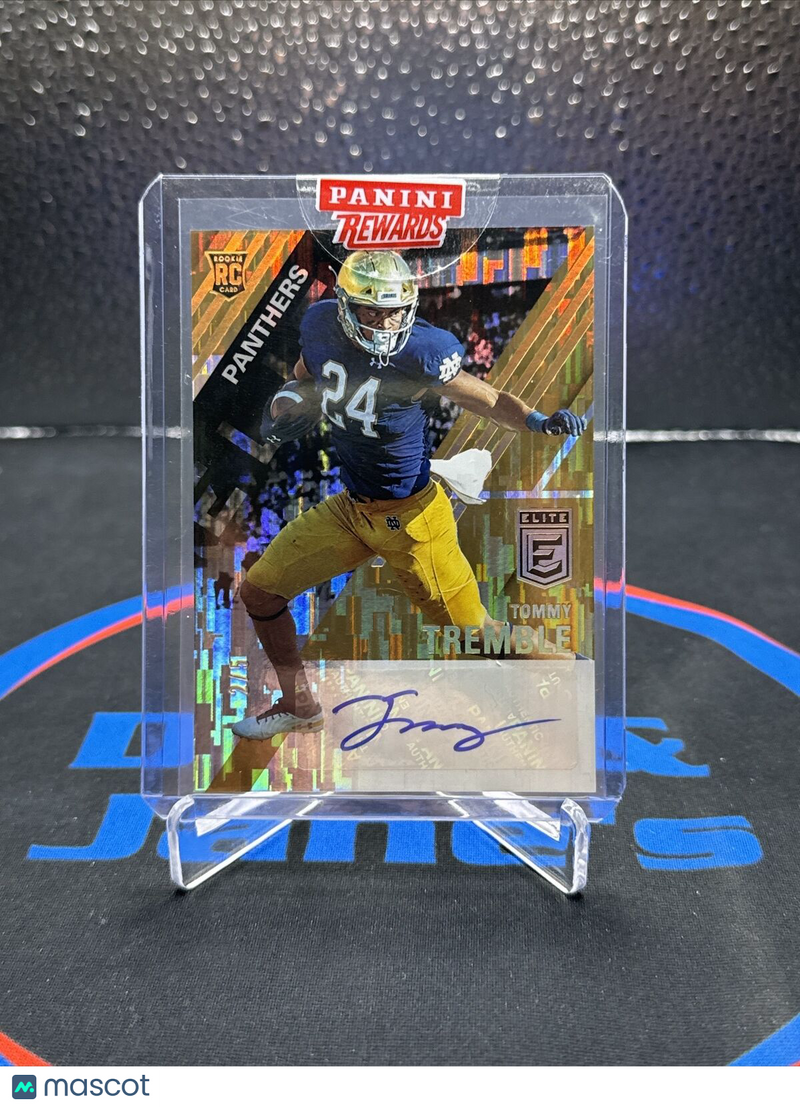 Tommy Tremble Elite Auto 2/5 2021 Panthers Notre Dame