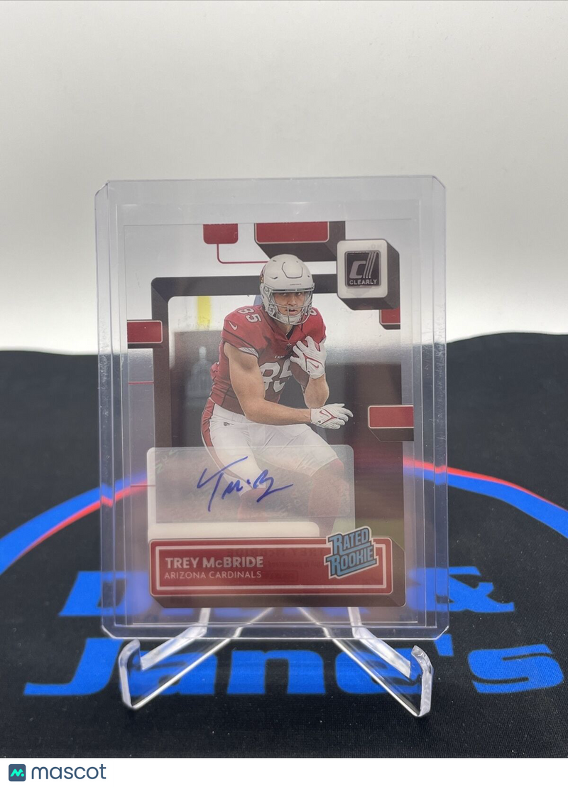 2022 PANINI DONRUSS CLEARLY TREY MCBRIDE HOLOGRAM RATED ROOKIE AUTO CARDINALS