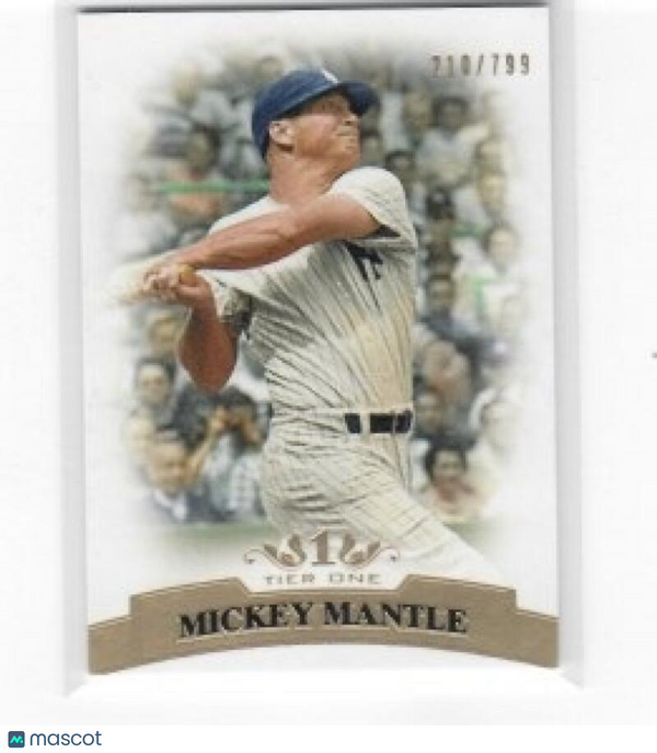 2011 Topps Tier One #7 Mickey Mantle Yankees NM-MT /799