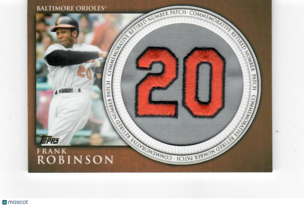 2012 Topps Retired Number Patches #RN-FR Frank Robinson Orioles NM-MT