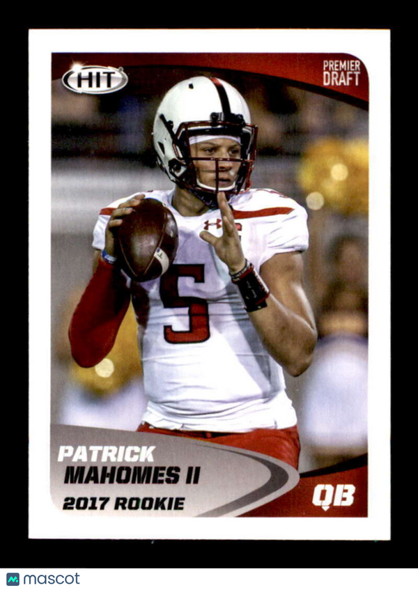 2017 Sage Hit Premier Draft #5 Patrick Mahomes II NM-MT