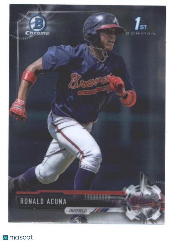 2017 Bowman Chrome Prospects #BCP127 Ronald Acuna Braves NM-MT (Rookie