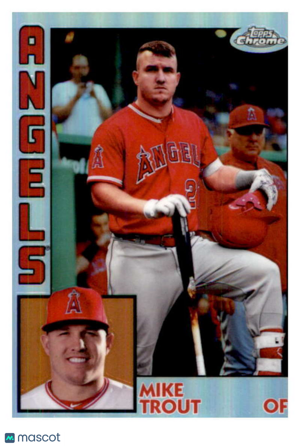 2019 Topps Chrome 1984 Topps Refractors #84TC-17 Mike Trout Angels NM-MT