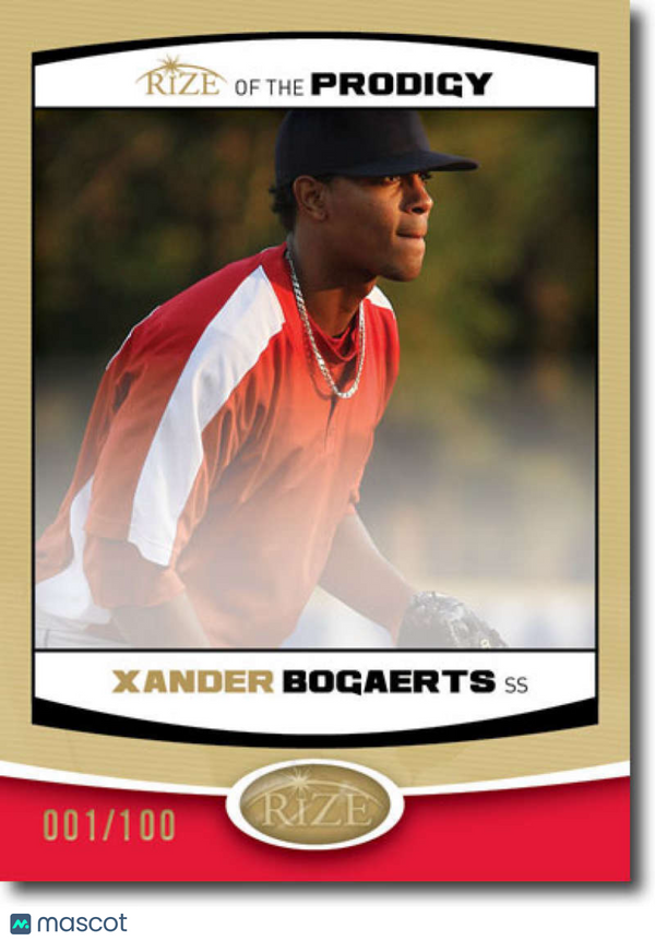 2012 Leaf Rize Draft Gold Prodigy #P5 Xander Bogaerts Red Sox (Rookie / Prospect